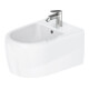 Duravit Wand Bidet Qatego 38,5x57cm, m HL, ÜL, Hahnloch, we hgl-1