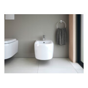 Duravit Wand Bidet Qatego 38,5x57cm, m HL, ÜL, Hahnloch, we hgl-4