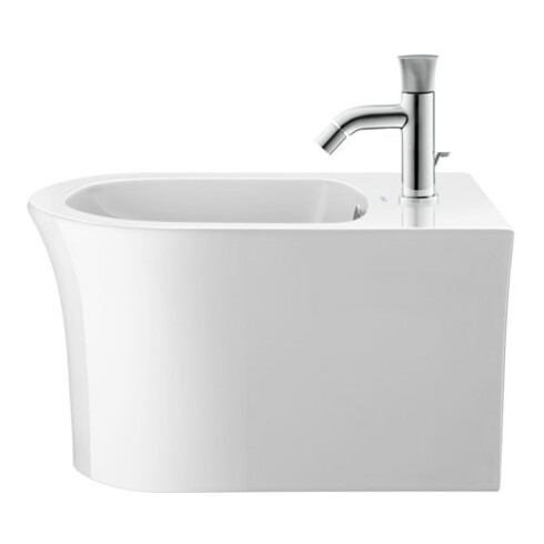 Duravit Wand-Bidet White Tulip 37x54cm, m HL, ÜL, Hahnlochbank, weiß