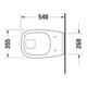 Duravit Wand-Flachspül-WC D-Code 35,5x54cm, 6 l, weiß