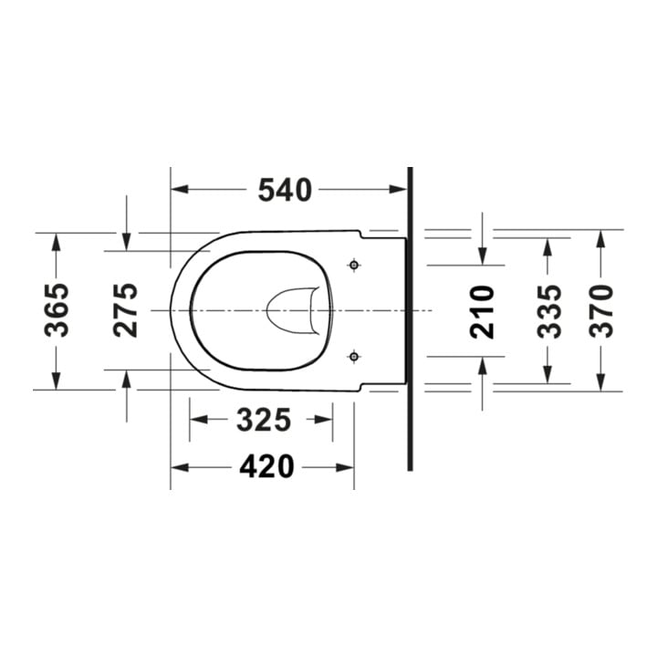 Duravit Wand-WC Balcoon 37x54cm, Clay terra matt