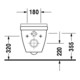 Duravit WC suspendu, cuvette à chasse profonde Comfort Starck 3 36,5x54,5 cm, 6 l, hauteur d'assise +5 cm, blanc-5