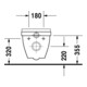 Duravit Wand-WC COMPACT STARCK 3 tief, 360 x 485 mm weiß-4