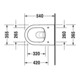 Duravit Wand-WC RIMLESS DARLING NEW tief, 370 x 540 mm weiß-2