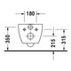 Duravit Wand-WC RIMLESS HAPPY D.2 tief, 365 x 540 mm weiß-5