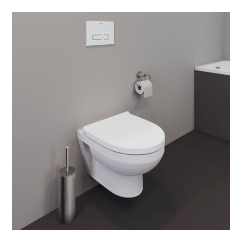 Duravit Wand-WC-Set No. 1 Compact mit WC-Sitz, Rimless, weiß