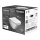 Duravit Wand-WC-Tiefspül-Set DuraStyle mit WC-Sitz, Rimless, weiß-2