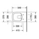 Duravit Wand-WC-Tiefspül-Set DuraStyle mit WC-Sitz, Rimless, weiß-4