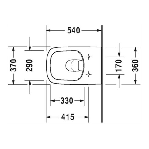 Duravit Wand-WC-Tiefspül-Set DuraStyle mit WC-Sitz, Rimless, weiß
