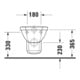 Duravit Wand-WC, Tiefspüler 1930 35,5x58,5cm, 6,0 l, weiß