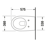 Duravit Wand-WC, Tiefspüler Architec 36,5x57,5cm, 4,5 l, weiß-4