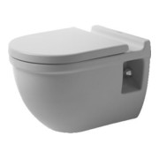 Duravit Wand-WC, Tiefspüler Comfort Starck 3 36,5x54,5cm, 6 l, Sitzhöhe +5cm, weiß
