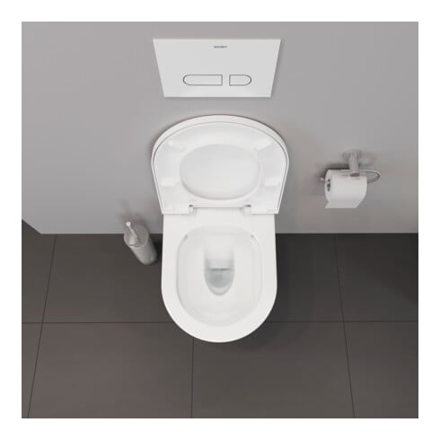 Duravit Wand-WC, Tiefspüler Compact D-Neo 37x48cm, 4,5 l, Rimless, weiß