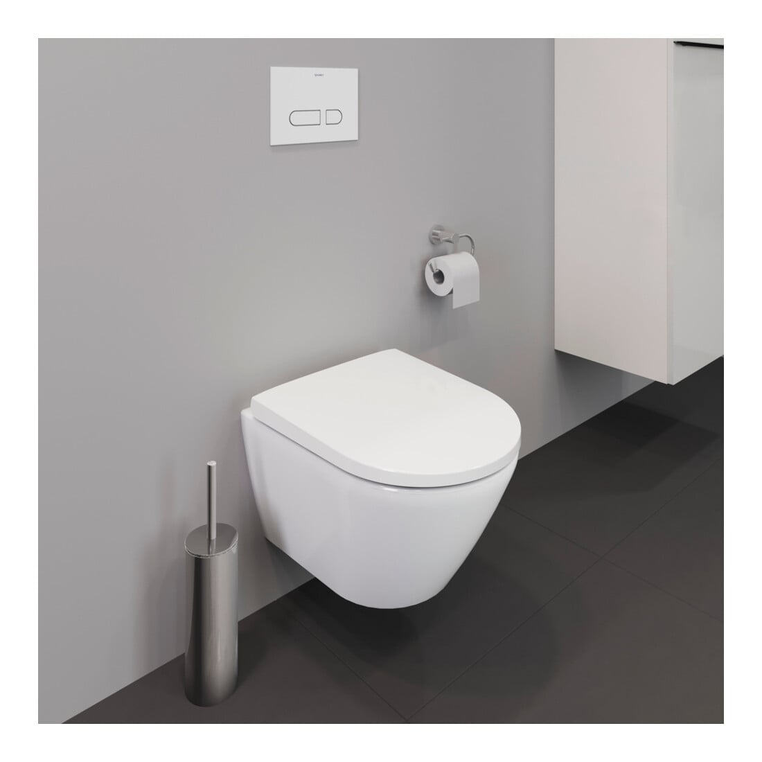 Duravit Wand-WC, Tiefspüler Compact D-Neo 37x48cm, 4,5 l, Rimless, weiß