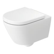 Duravit Wand-WC, Tiefspüler D-Code 37x54cm, 4,5 l, riml, w, m vorm. Scharn.