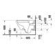 Duravit Wand-WC, Tiefspüler D-Code 37x54cm, 4,5 l, riml, w, m vorm. Scharn.-2