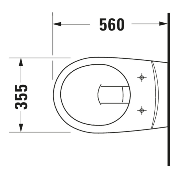 Duravit Wand-WC, Tiefspüler D-Code Basic 35,5x56cm, 6 l, weiß