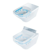 Duravit Wand-WC, Tiefspüler DuraStyle 37,6x62cm, 4,5 l, geschl., we WG