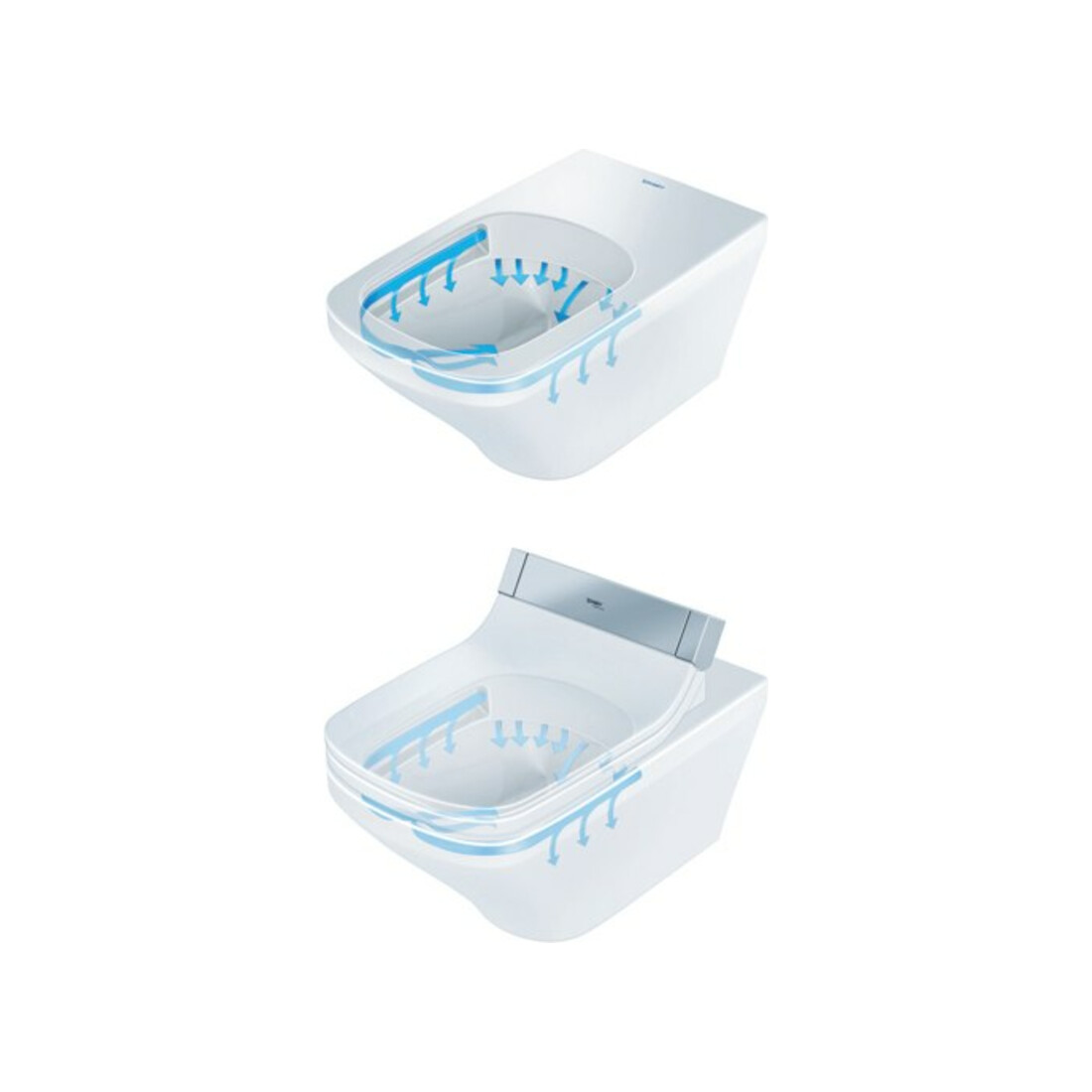 Duravit Wand-WC, Tiefspüler DuraStyle 37,6x62cm, 4,5 l, geschlossen, weiß