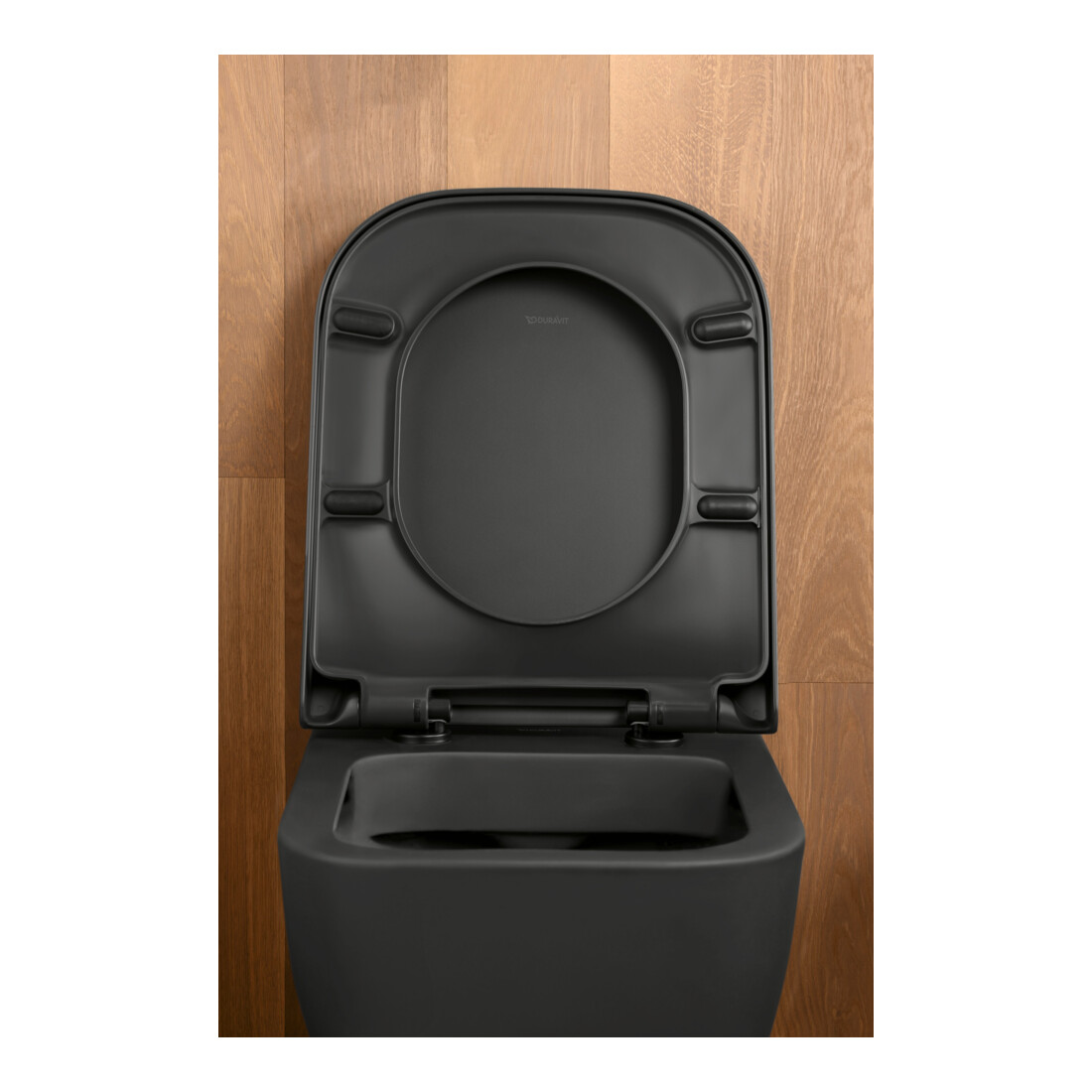 Duravit Wand-WC, Tiefspüler Happy D.2 36,5x54cm, 4,5 l, riml., anthr. HygGlaze
