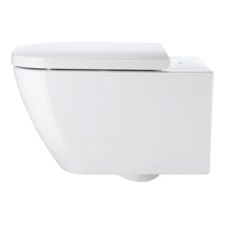 Duravit Wand-WC, Tiefspüler Happy D.2 36,5x54cm, 4,5 l, Rimless, weiß