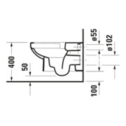 Duravit Wand-WC, Tiefspüler No. 1 36,5x54cm, Rimless, weiß-5