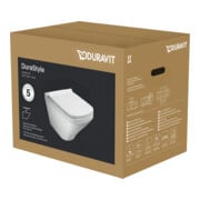 Duravit Wand-WC, Tiefspüler Set DuraStyle mit WC-Sitz, weiß