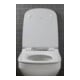 Duravit Wand-WC, Tiefspüler Set DuraStyle mit WC-Sitz, weiß