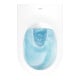 Duravit Wand-WC, Tiefspüler Set HygFlush Me by Starck m WC-Sitz, weiß Seidenmatt Hygieneglaze