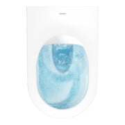 Duravit Wand-WC, Tiefspüler Set HygFlush Me by Starck m WC-Sitz, weiß Seidenmatt Hygieneglaze-2
