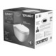 Duravit Wand-WC, Tiefspüler-Set Starck 3 mit WC-Sitz, weiß-1