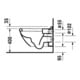 Duravit Wand-WC, Tiefspüler-Set Starck 3 mit WC-Sitz, weiß