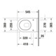 Duravit Wand-WC, Tiefspüler Starck 3 36,5x54,5cm, 6 l, Bef.-Abstand 23cm, we-2