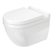 Duravit Wand-WC, Tiefspüler Starck 3 36,5x54cm, 4,5 l, riml., we Hyg Glaze