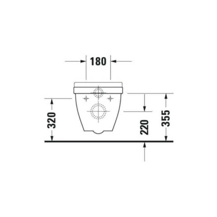 Duravit Wand-WC, Tiefspüler Starck 3 36,5x54cm, 4,5 l, weiß