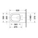 Duravit Wand-WC, Tiefspüler Starck 3 37x62cm, 4,5 l, riml, verd Bef., we.-2