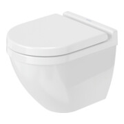 Duravit Wand-WC, Tiefspüler Starck 3 Compact 37x48,5cm, 4,5 l, riml, m vd Bef., we.