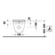 Duravit Wand-WC, Tiefspüler Starck 3 Vital 37x70cm, 6 l, barrierefrei, weiß