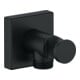 Duravit Wandanschlussbogen DN 15, m Brauseha., Ros. eck., sw matt-1