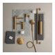 Duravit Wandanschlussbogen DN 15, m Brauseha., Ros. rd, bron geb.
