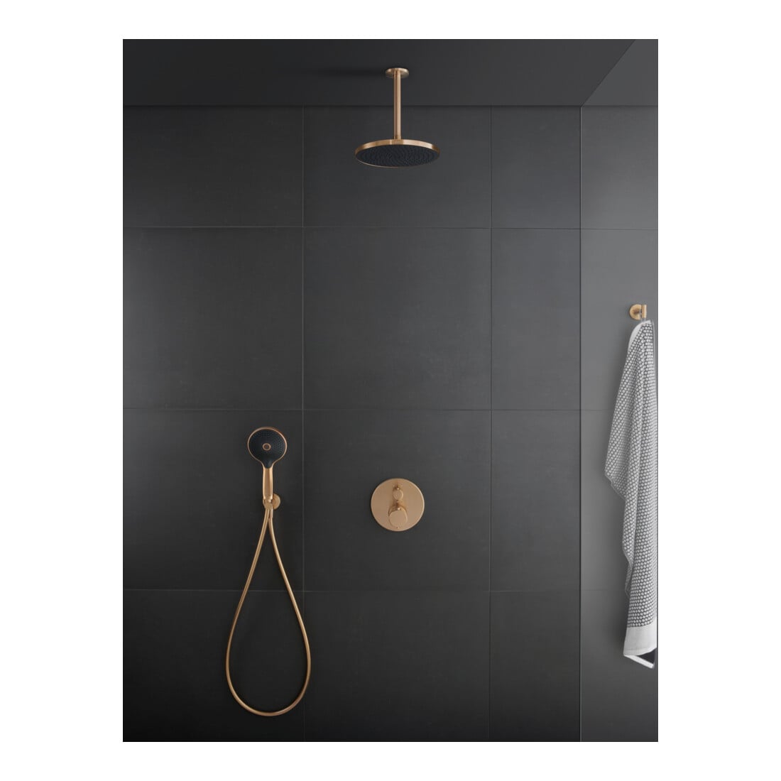 Duravit Wandanschlussbogen DN 15, m Brauseha., Ros. rd, bron geb.