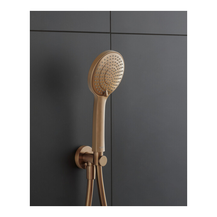 Duravit Wandanschlussbogen DN 15, m Brauseha., Ros. rd, bron geb.