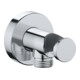 Duravit Wandanschlussbogen DN 15, m Brauseha., Rosette rund, chrom-1