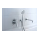 Duravit Wandanschlussbogen DN 15, m Brauseha., Rosette rund, chrom