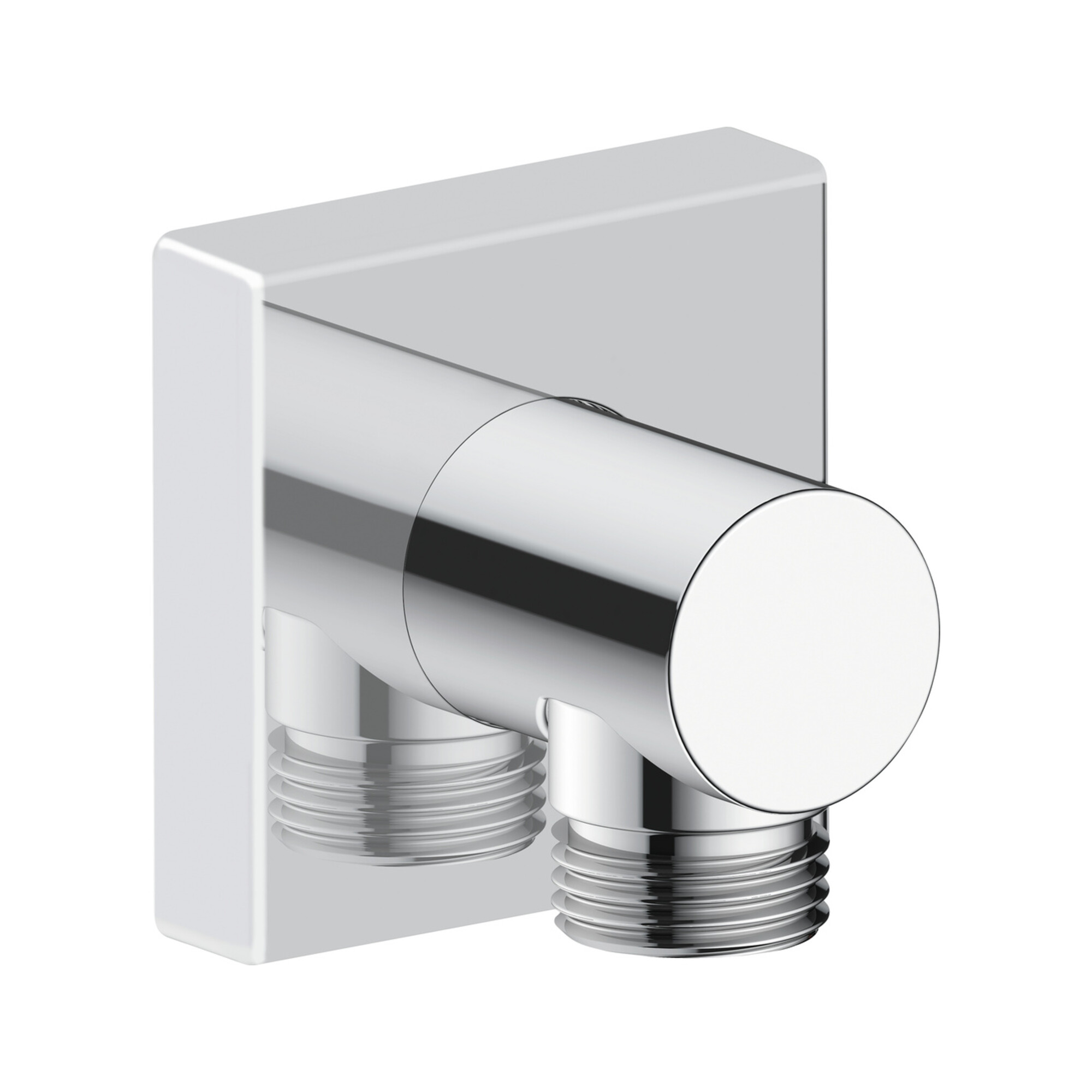 Duravit Wandanschlussbogen DN 15, o. Handbrausenh., Ros. eck., chr