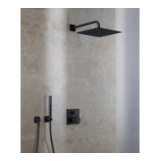 Duravit Wandanschlussbogen DN 15, o. Handbrausenh., Ros. eck., sw m-4
