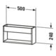 Duravit Wandregal Ketho 50x13,5x24cm, betongrau matt-3