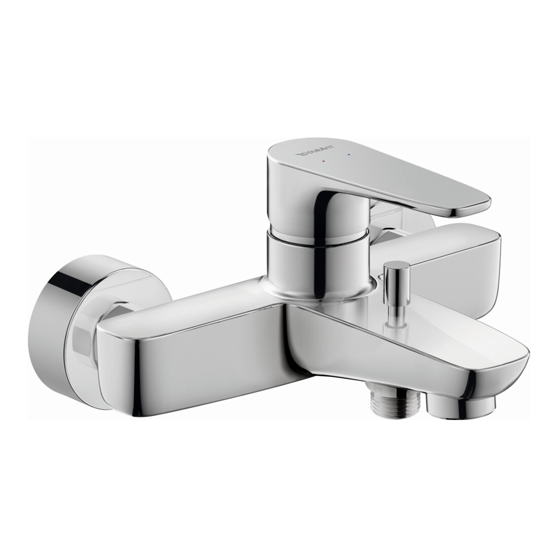 Duravit Wannen-Einhebelmischer B.1 AP, Wandmontage, chrom