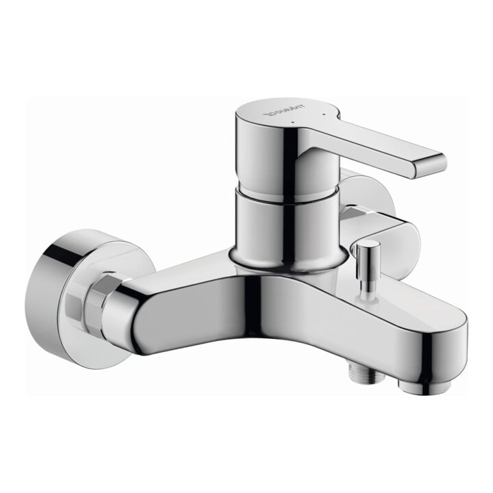 Duravit Wannen-Einhebelmischer B.2 AP, Wandmontage, chrom