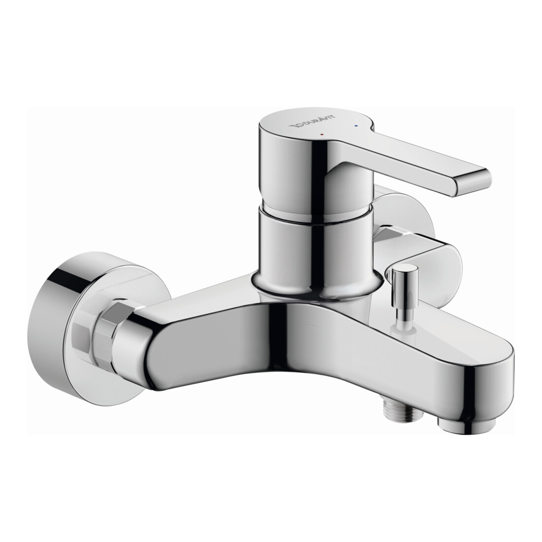 Duravit Wannen-Einhebelmischer B.2 AP, Wandmontage, chrom